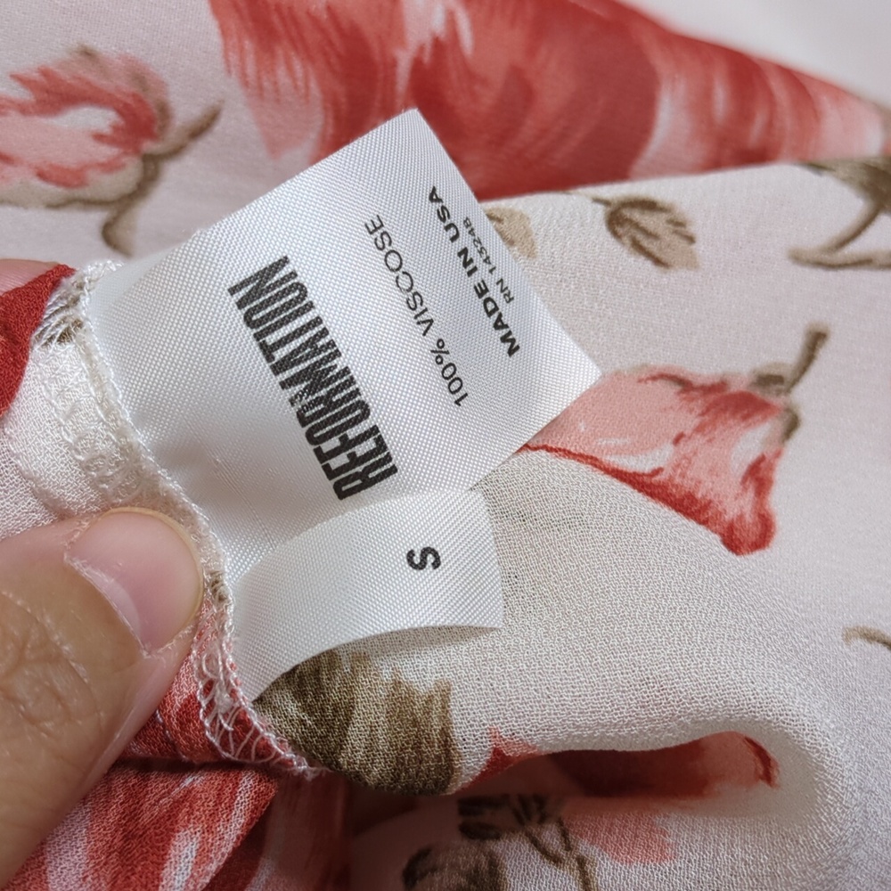 Reformation Violent Button Down Top Small Primros… - image 8